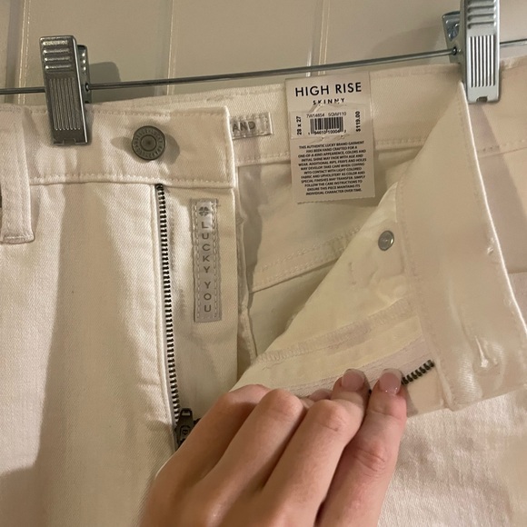 White lucky brand jeans - Picture 3 of 4